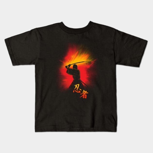 Ninja Mission Kids T-Shirt by opawapo